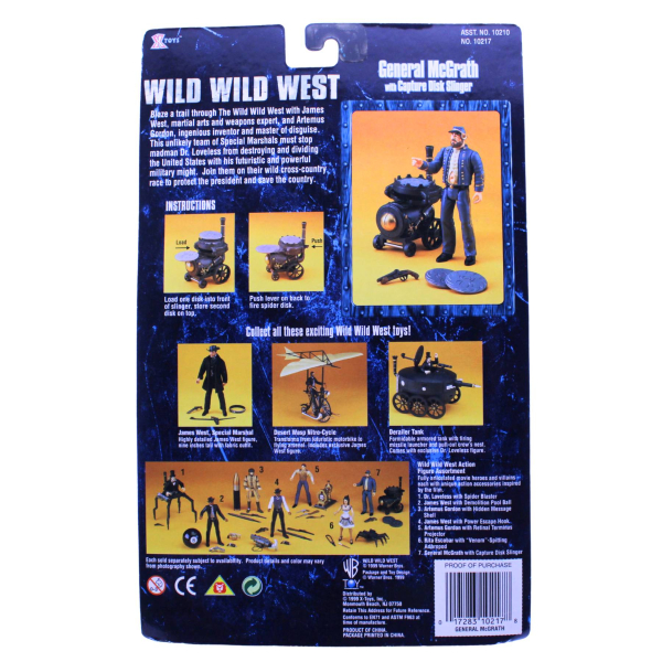 Wild Wild West General McGrath Actionfigur (X-Toys 1999) | OVP